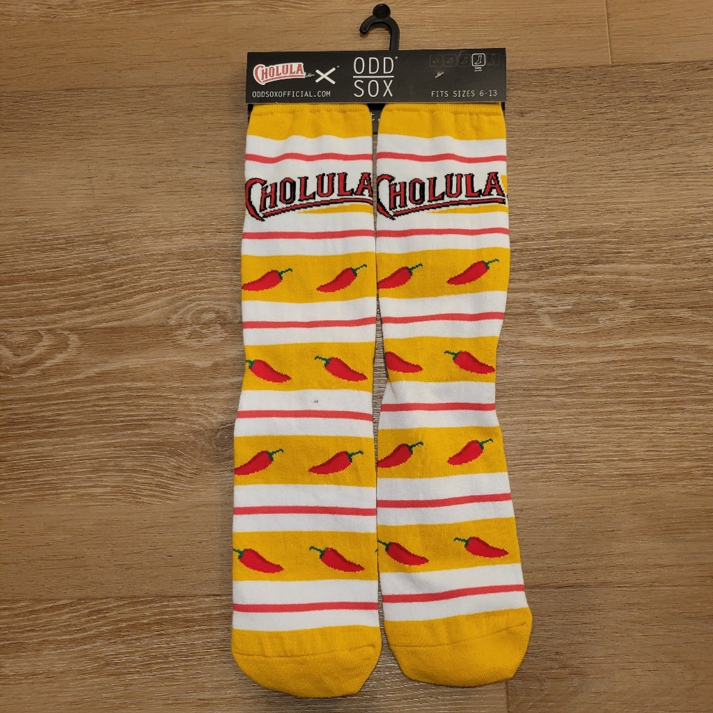 ODD SOX Cholula CREW SOCKS Men's Green Size 6-13 New